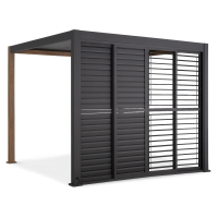 Ușă glisantă pentru pergola PREMIUM 3m, antracit - GUTROOF