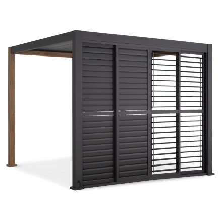 Ușă glisantă pentru pergola PREMIUM 3m, antracit - GUTROOF