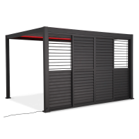 PREMIUM 4m antracit ușă glisantă pergolă - GUTROOF