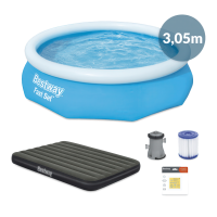 Set piscină de grădină Poolside Delight, 5 elemente, 3.05mx76cm - BESTWAY