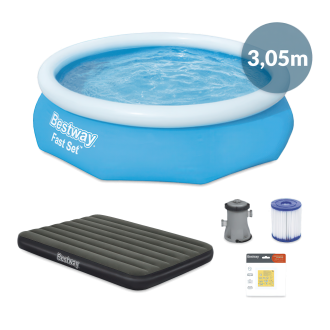 Set piscină de grădină Poolside Delight, 5 elemente, 3.05mx76cm - BESTWAY