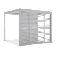 PREMIUM 4m alb ușă glisantă pergolă - GUTROOF