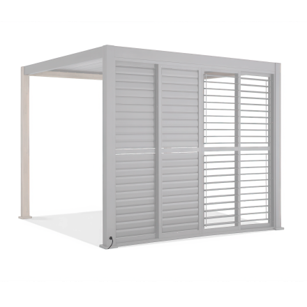 PREMIUM 4m alb ușă glisantă pergolă - GUTROOF