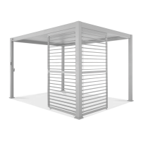 Panou pergolă PREMIUM 4m alb, reglabil - GUTROOF