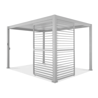 Panou pergolă PREMIUM 4m alb, reglabil - GUTROOF