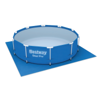 Covor de siguranță pentru piscină 3.35x3.35m Flowclear - BESTWAY 58001