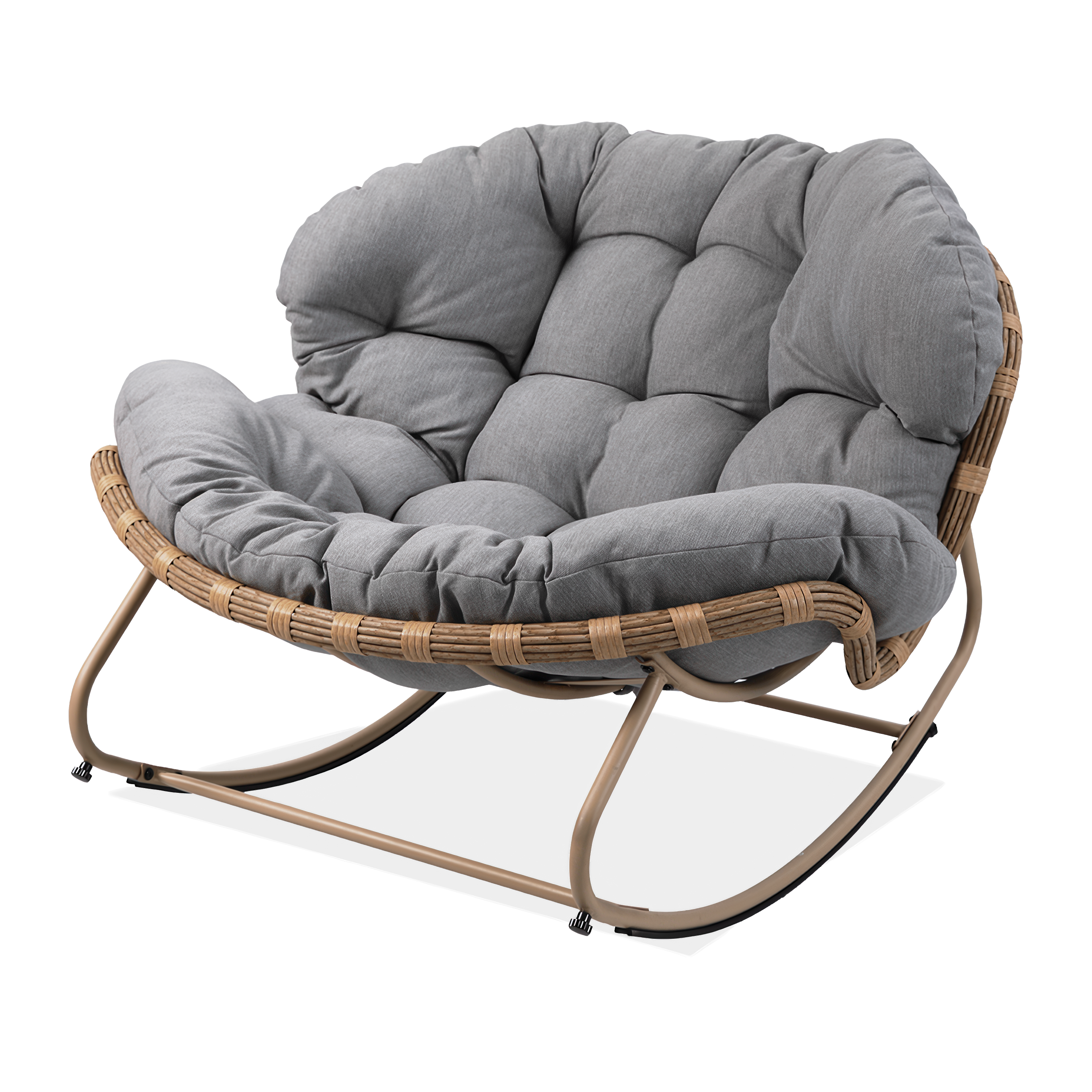 Scaun balansoar RODOS Natural / Gri deschis - Focus Garden