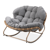 Scaun balansoar RODOS Natural / Gri deschis - Focus Garden