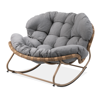 Scaun balansoar RODOS Natural / Gri deschis - Focus Garden