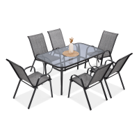 Set de grădină BOLOGNA 150/6 Gri mixt