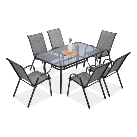 Meble ogrodowe Bologna Mixed Grey na taras