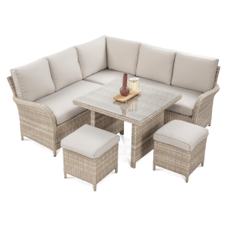 Technorattan unitate de colț VENTURA Bej