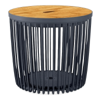 Set Clubo 1+1 39x39x36cm, antracit - PROSPERPLAST