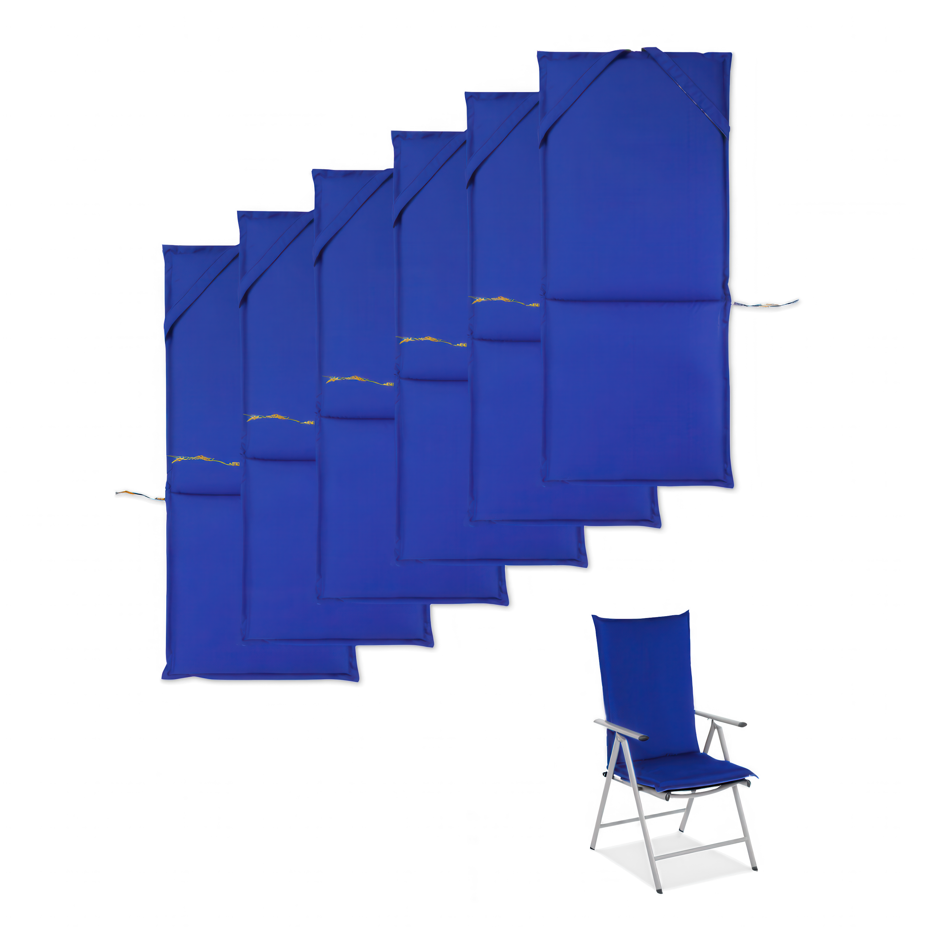 zestaw poduszek ogrodowych w kolorze granatowym od moodme