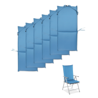 Wing Blue 6pc 116x51cm set de perne de grădină - MOODME