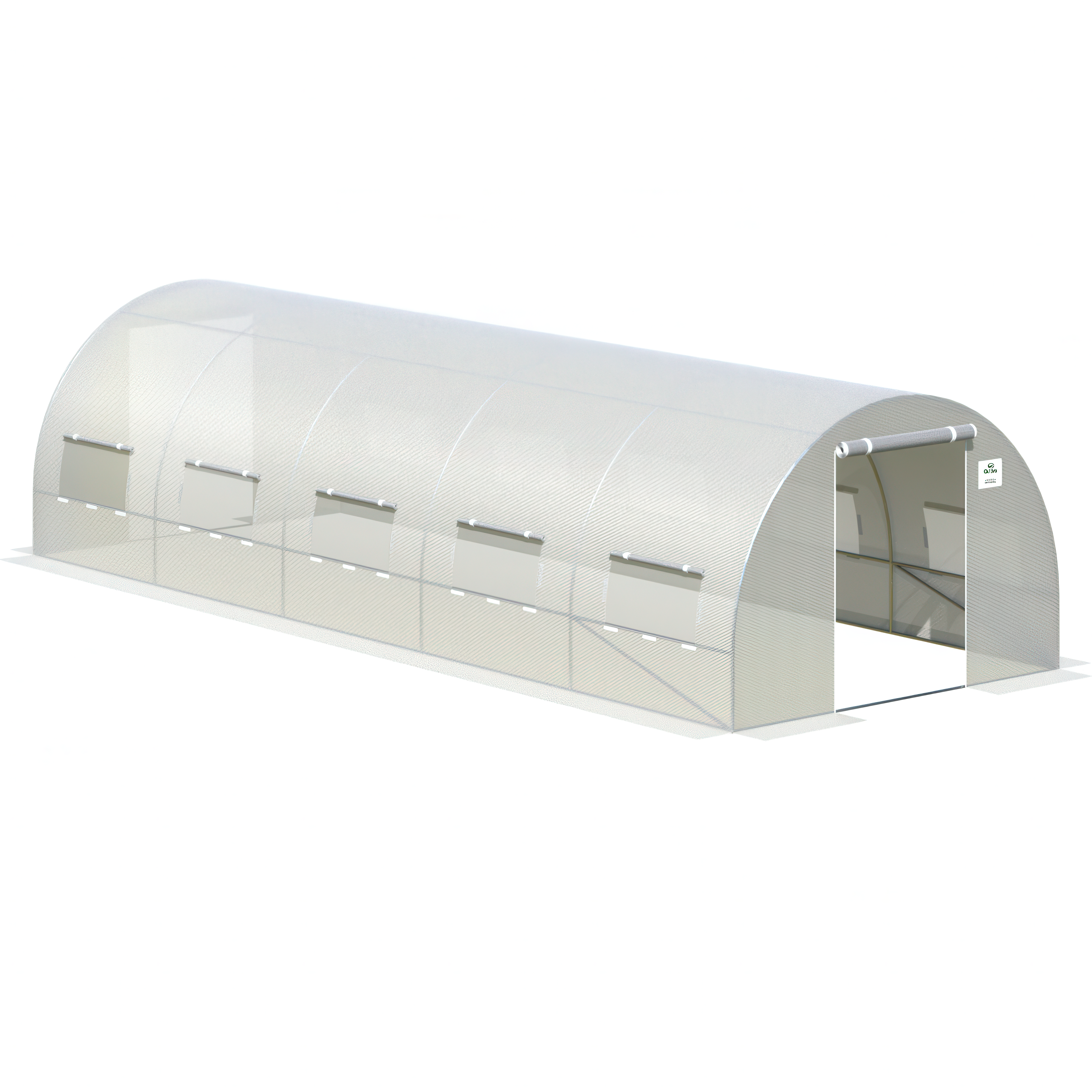 Tunel cu ușă dublă 3x8x2 - 24m2 Alb