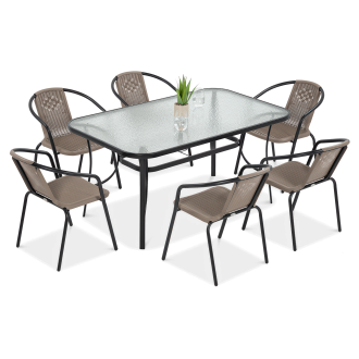 Set de grădină SIMPLE 150/6 Cappuccino