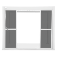Ușă glisantă din policarbonat pentru pergola albă PREMIUM 3m - GUTROOF
