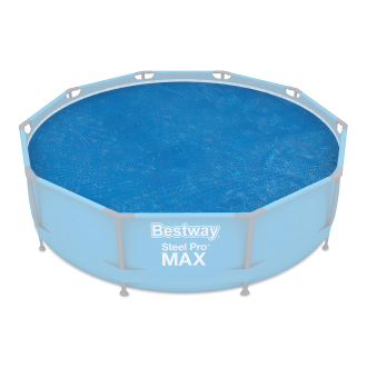 okrągła osłona solarna do basenu ogrodowego