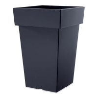 Ghiveci înalt Lofly Square 29x29x44cm antracit - PROSPERPLAST
