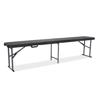 Stabilna ławka w grafitowym kolorze do użytku prywatnego i komercyjnego