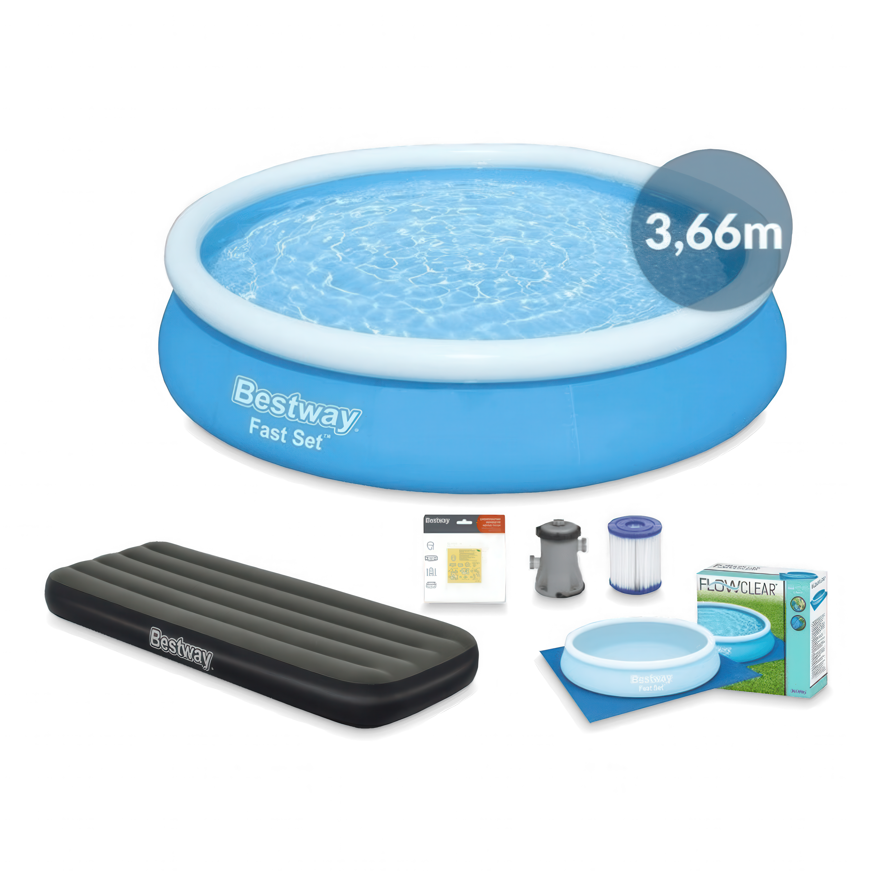 Set piscină WaterLove 3.66x76cm - BESTWAY