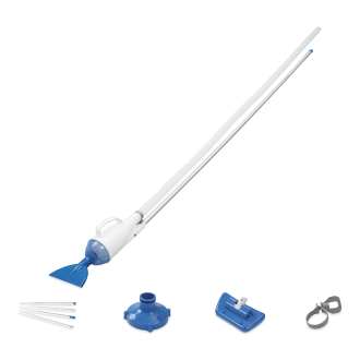 Odkurzacz basenowy z dwiema ssawkami i szczoteczką