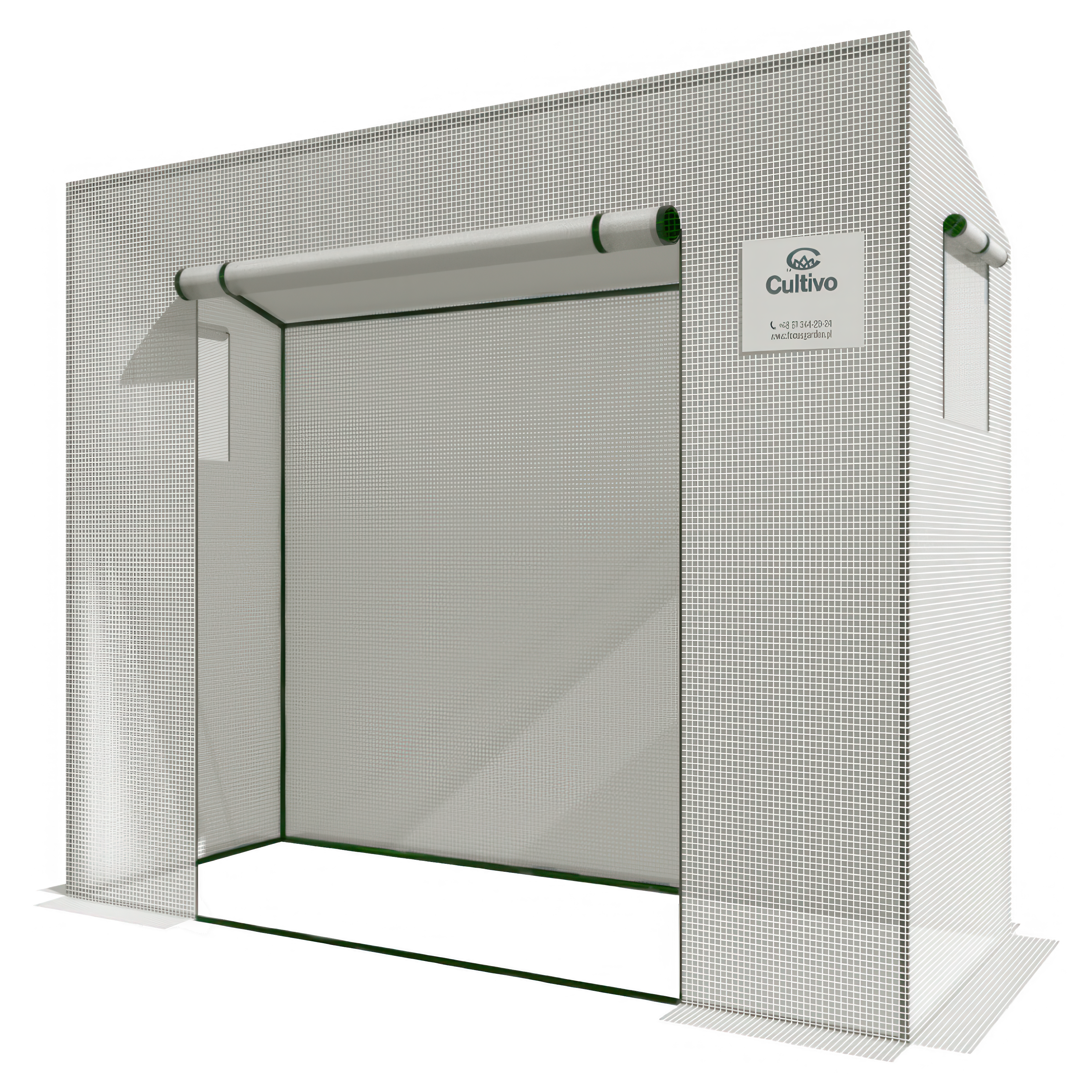 Seră din plastic pentru roșii 200x77 alb