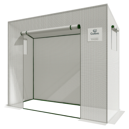 Seră din plastic pentru roșii 200x77 alb