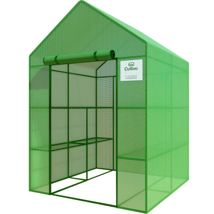 Rafturi tunel de folie pentru sere 8 rafturi 140x140 Verde