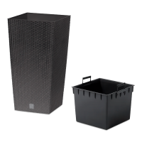 Rato Ghiveci pătrat înalt 26x26x50cm umbra - PROSPERPLAST