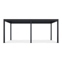 Pergolă bioclimatică de terasă ELEGANCE AUTOMATIC 3x6 cu iluminare LED Antracit - Gutroof