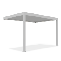 ELEGANCE WALL AUTOMATIC 3x4 pergolă de perete automată cu iluminare LED Alb - Gutroof