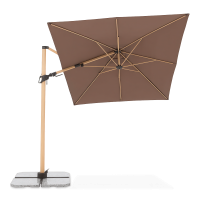 Umbrelă de grădină Doppler ALU WOOD 220 x 300 Caffe