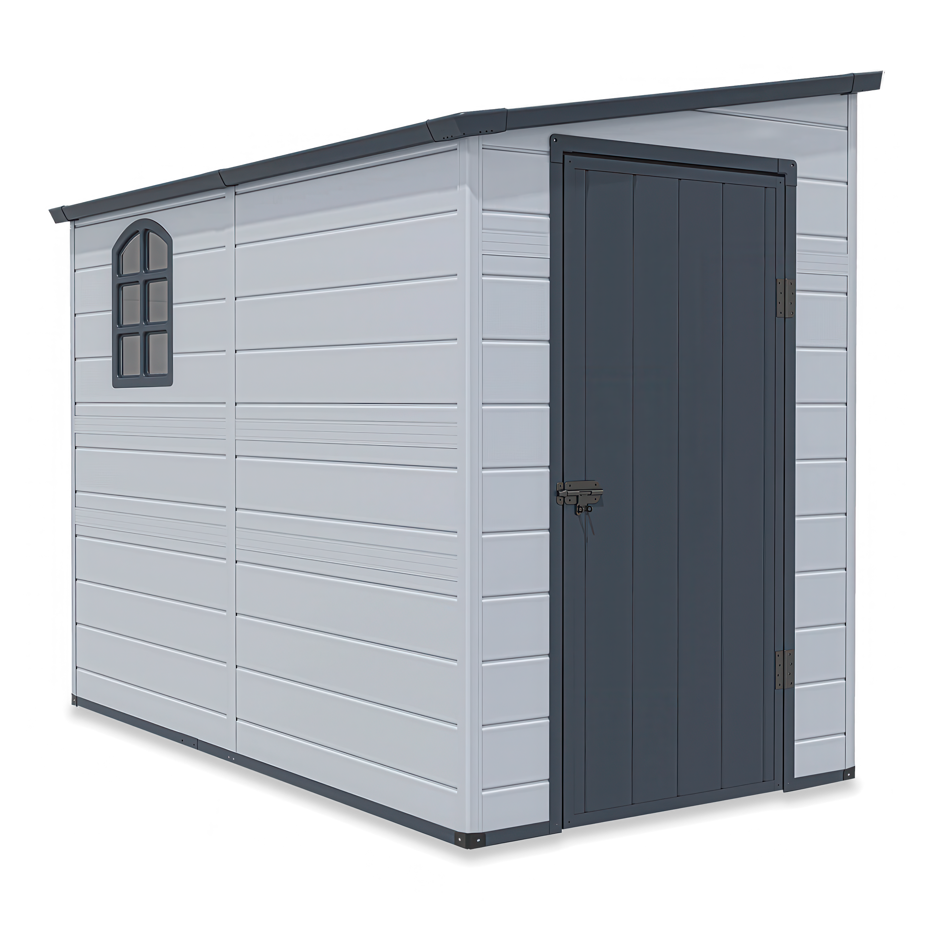 Șopron de scule BOSTON 143x248 Gri deschis - Hardmaister