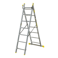 Scară cu două picioare din aluminiu BS-DW2x7 - BAYERSYSTEM