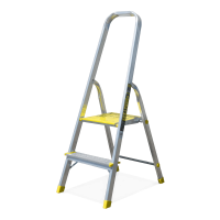 Scară din aluminiu, două trepte BS-DA2, 120kg - Bayersystem