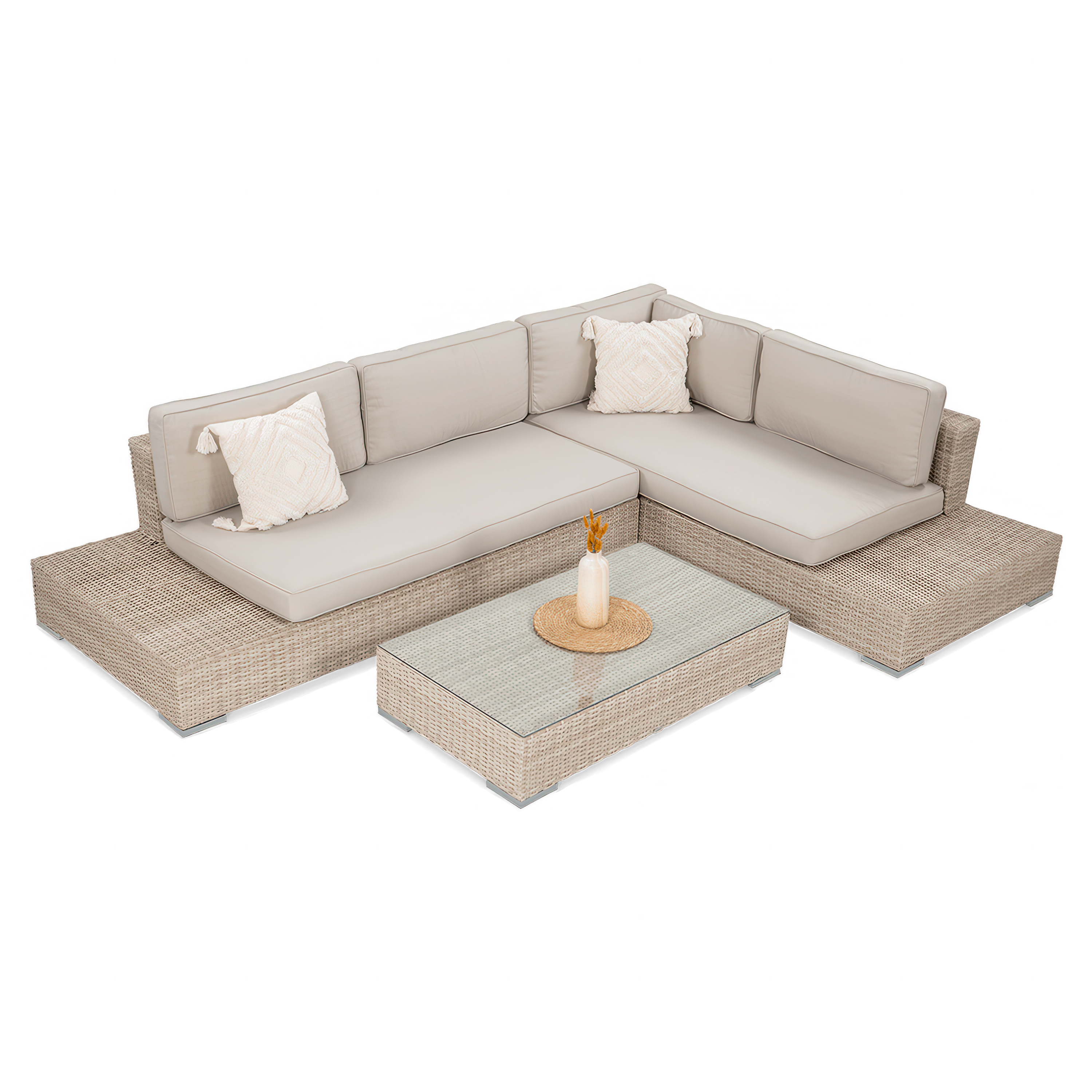 Technorattan canapea colț VERONA Bej