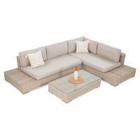 Technorattan canapea colț VERONA Bej