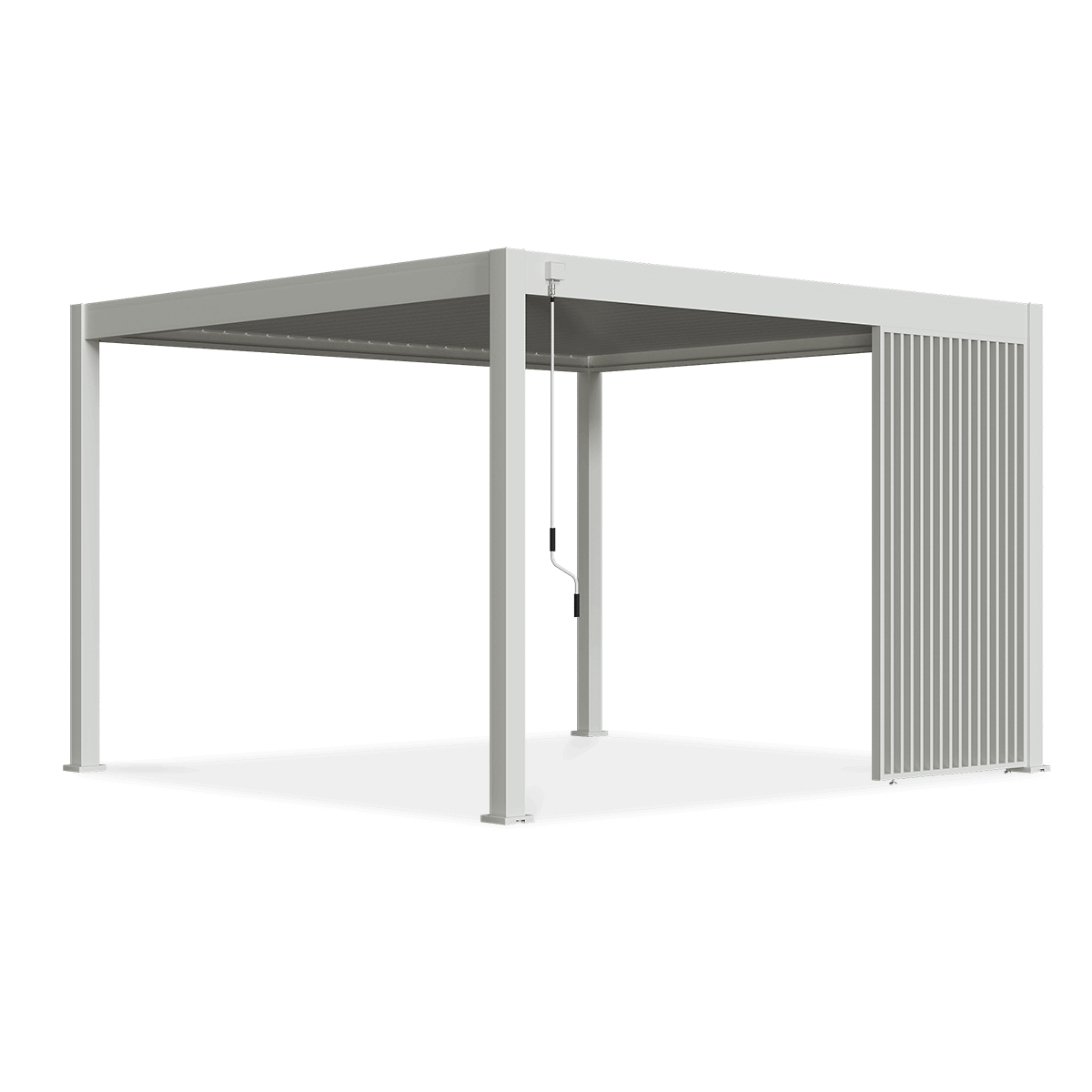 Panou vertical orb pentru pergola ELEGANCE/DELUXE/FUSION 1.3 m Alb - Gutroof 