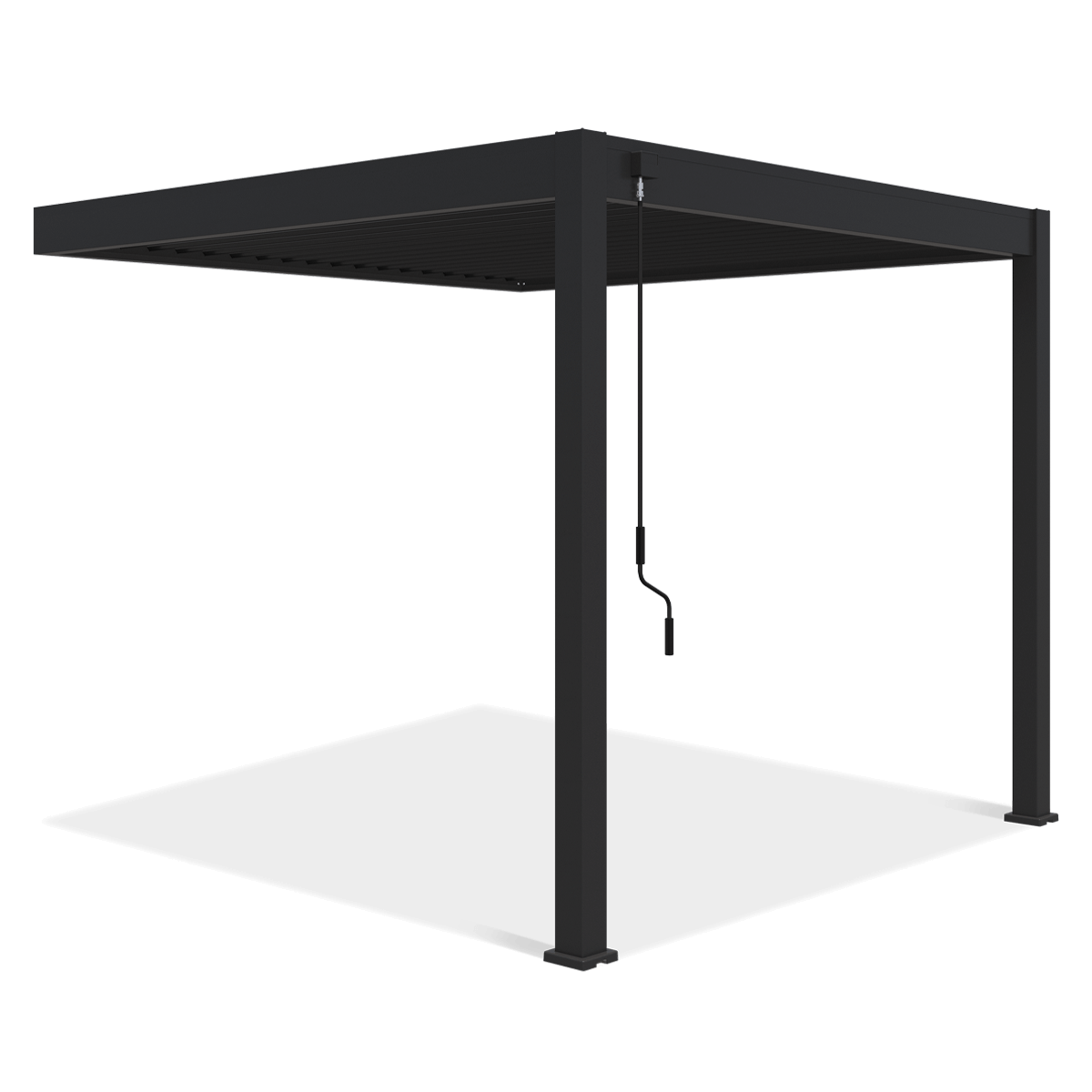 Przyścienna pergola ELEGANCE WALL 3x3 Anthracite - Gutroof