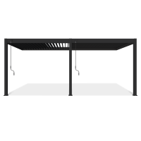 PERGOLA ELEGANCE WALL 3x6 Antracit montată pe perete - Gutroof