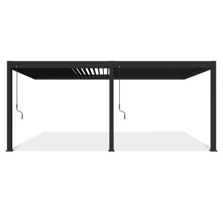 Przyścienna pergola ELEGANCE WALL 3x6 Anthracite - Gutroof