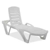 Șezlong MONOBLOCK alb - Focus Garden