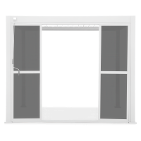 Ușă glisantă din policarbonat pentru pergola albă PREMIUM 4m - GUTROOF