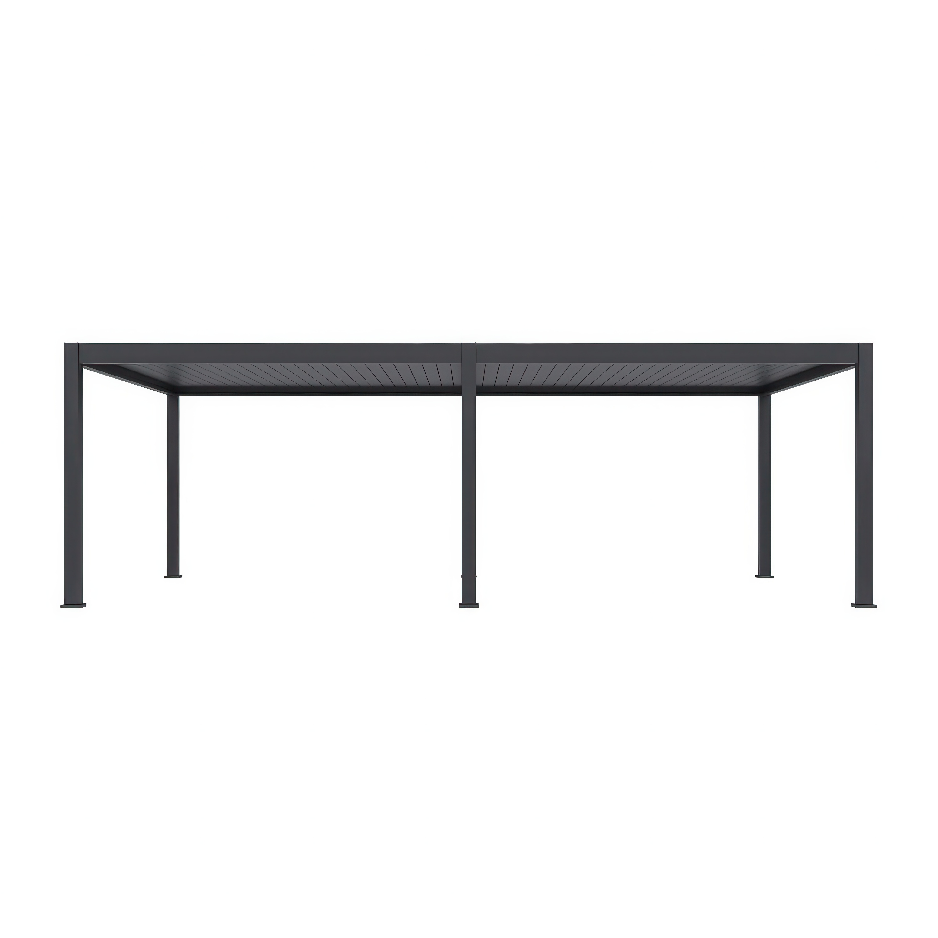 Pergola elektryczna tarasowa z oświetleniem DELUXE PRO AUTOMATIC 4x8 Anthracite - Gutroof 