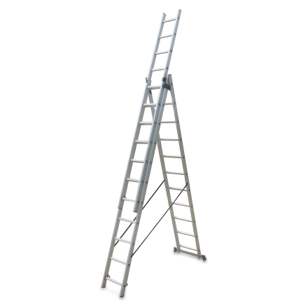 Wielofunkcyjna drabina aluminiowa do ogrodu Solid Maxi 3x11 - Hardmaister