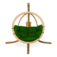 O-ZONE fotoliu suspendat din lemn Verde