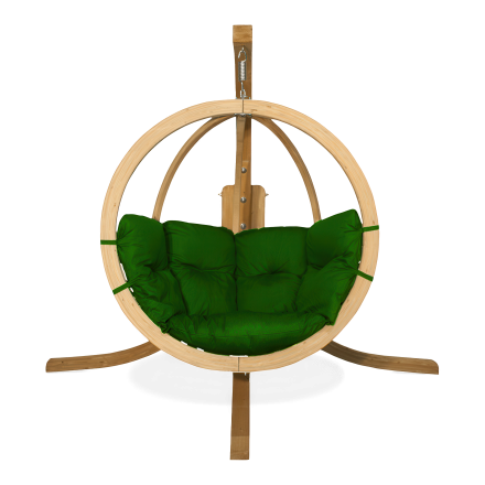 O-ZONE fotoliu suspendat din lemn Verde