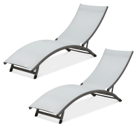 Zestaw dwóch leżaków ogrodowych STAR Pearl- Focus Garden